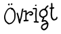 övrigt